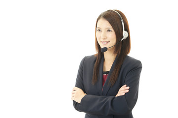 笑顔のオペレーター