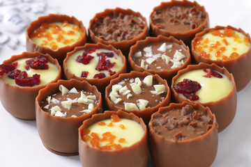 Ganache pralines