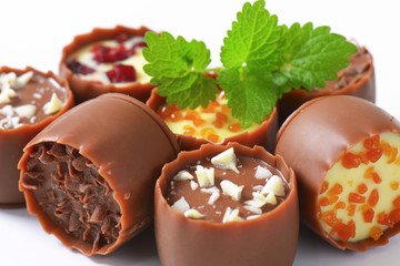 Ganache pralines