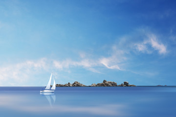 Voilier en Pleine Mer © PUNTOSTUDIOFOTO Lda