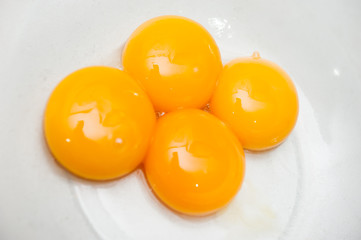 four egg yolks