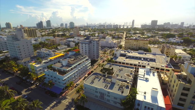 South Beach Miami aerial video