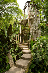 concrete structure in the jungle