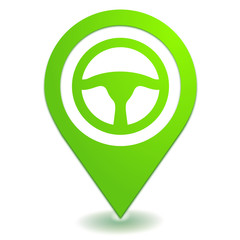 volant sur symbole localisation vert