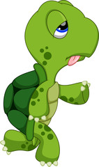 Naklejka premium Find Similar Images Cute turtle cartoon running