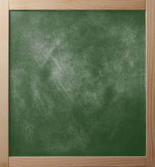 School greenboard in wooden frame