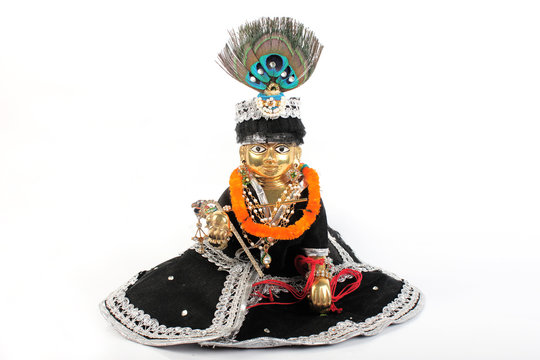 Sculpture of Lord Krishna. Laddu Gopal, Lalan