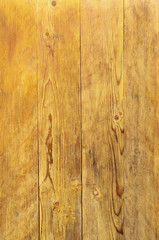 Lacquered wooden wall closeup