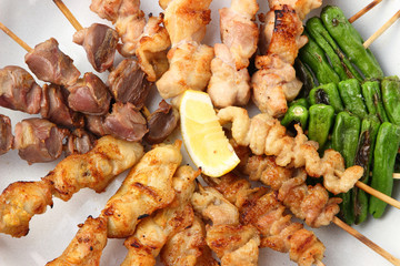 焼鳥の盛り合せ