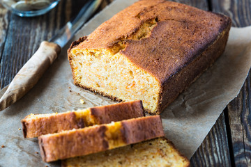 Homemade pound cake