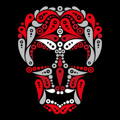 Ornate tattoo skull