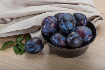 Ripe fresh plum
