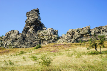 Teufelsmauer im Harz, bizarre Felsformation