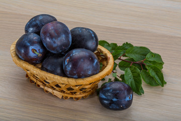 Fresh plums