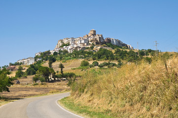 Panoramic view of Acerenza. Basilicata. Italy.