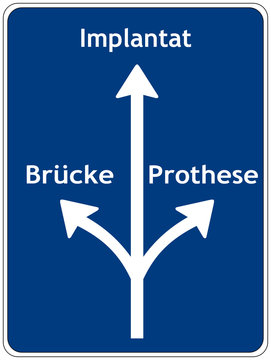 Br&uuml;cke, Prothese oder Implantat