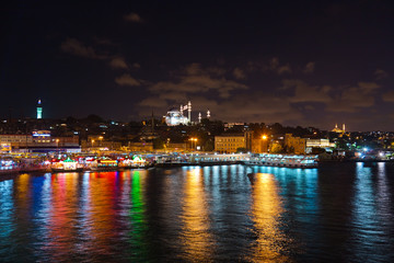 Istanbul Turkey at night