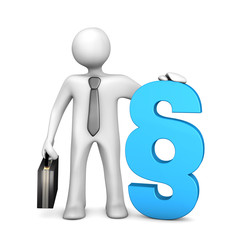 Businessman Blue Paragraph