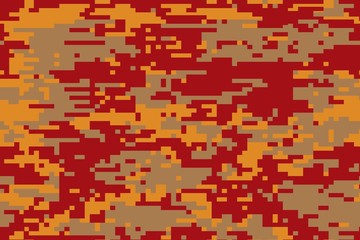 Illustration of a Digital camouflage pattern