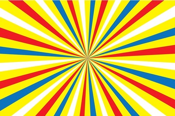 Colourful rising sun style background