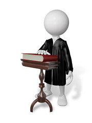Fototapeta premium man at a table with a book