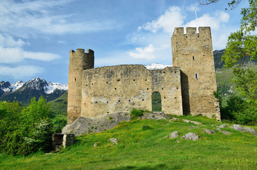 Fototapeta na wymiar Ruins of the French medieval fort Sainte-Marie