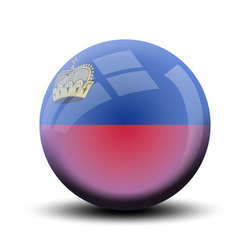 Drapeau en bulle : Liechtenstein