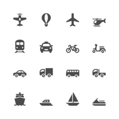 Transportation icons