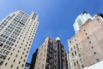 Fototapeta na wymiar Old Manhattan Skyscrapers