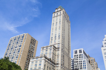 Fototapeta na wymiar Skyscrapers near Central Park, New York