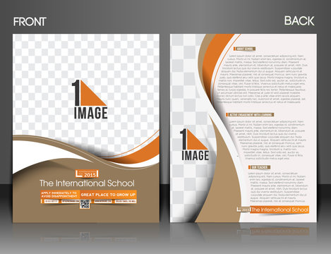 The International School Front & Back Flyer Template