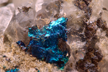 Abstract background from a metal mineral.