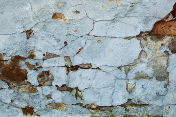 Cracked paint on the wall as a backdrop. Grunge.