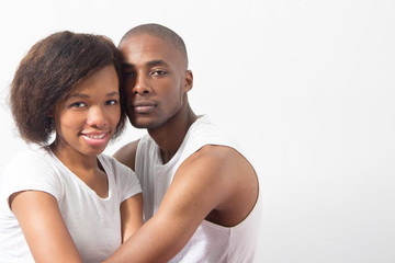 Obraz premium Young Black Couple relaxing enjoy company