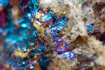 Abstract background from a metal mineral.