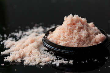 Fine grain pink salt from Himalayas