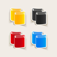 realistic design element: book