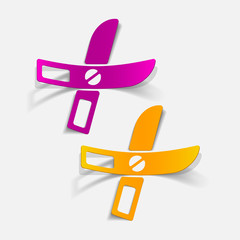 realistic design element: scissors