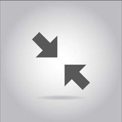 Illustration on grey background with shadow - Pinch