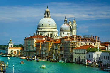 Plakat Canal Grande and Basilica di Santa Maria, Venice, Italy
