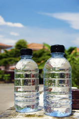 Bottles of drinking water