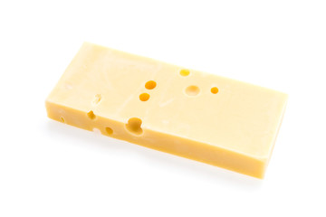 Cheese isolated on white