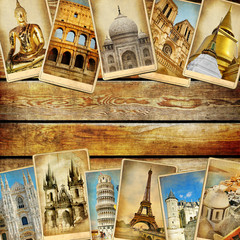 vintage collage - travel background with space for text © Freesurf