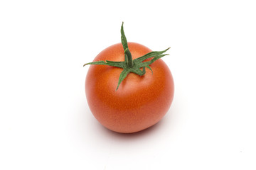 tomato on the white background