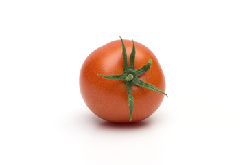 tomato on the white background