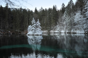 Mountain lake in Bavaria, Germany