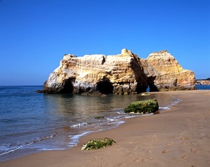 Fototapeta na wymiar Beach at Praia da Rocha, Portugal © Arena Photo UK