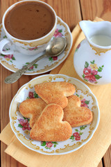 Cookies in the shape of hearts