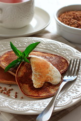 Buckwheat pancakes with banana