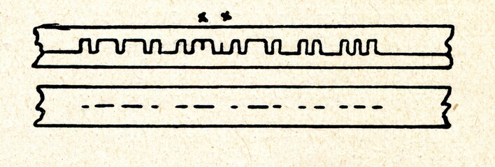 Undulator tape of telegraph